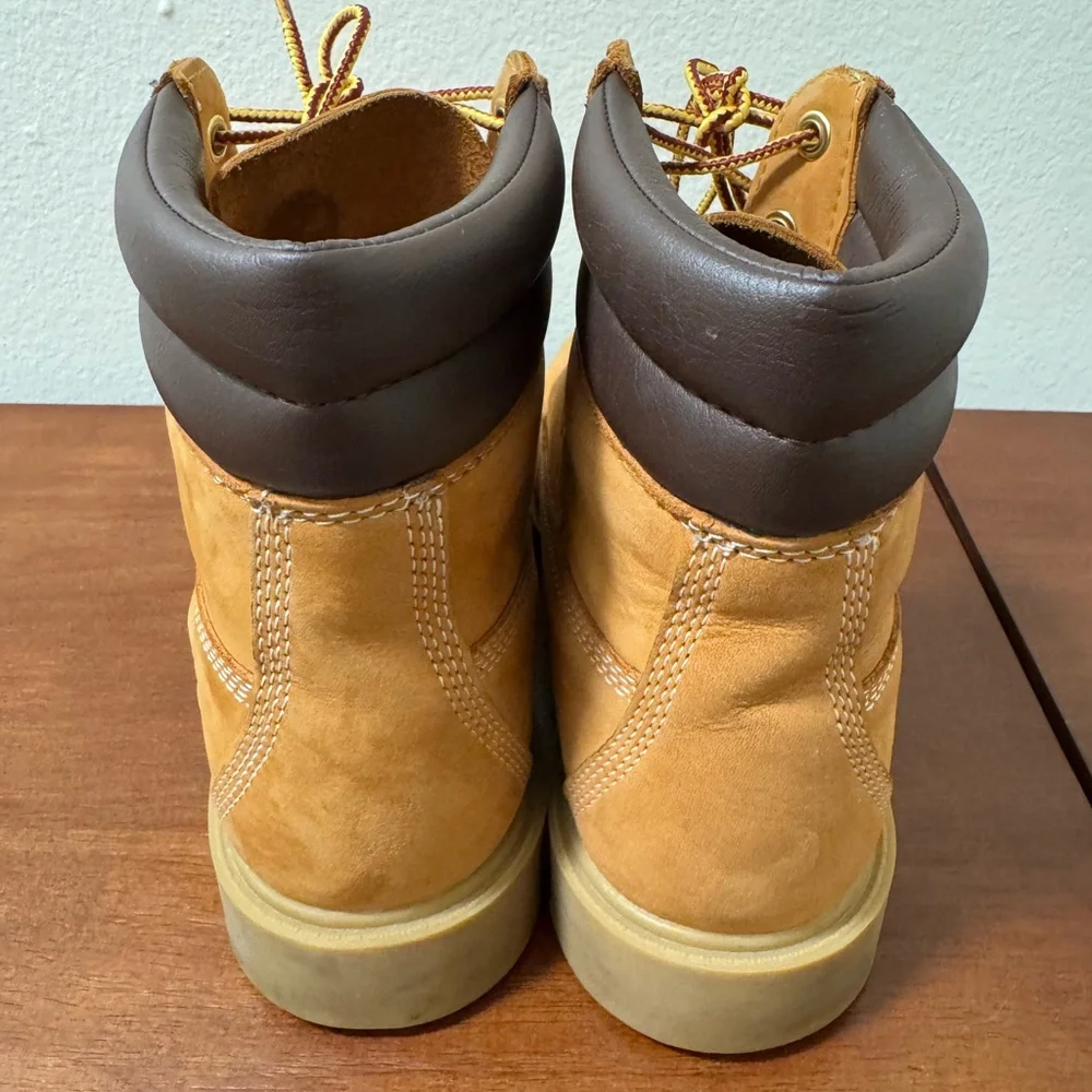 TIMBERLAND Women's Wheat Nubuck Linden Woods Waterproof Boots Size 8.5 - Picture 6 of 10